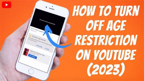 bypass youtube age restriction|youtube age restriction bypass 2023.